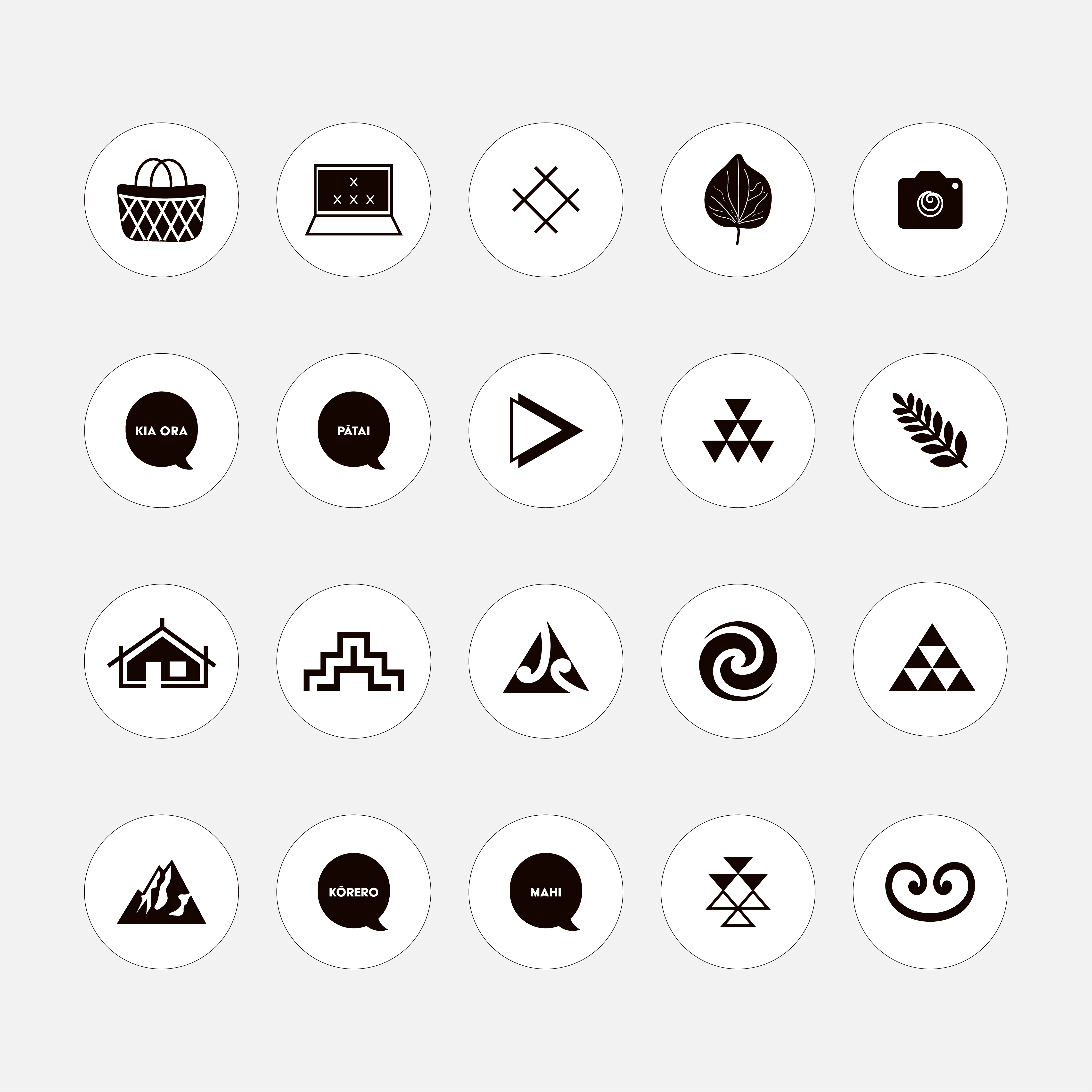 Māori Designed Icons – Taputapu